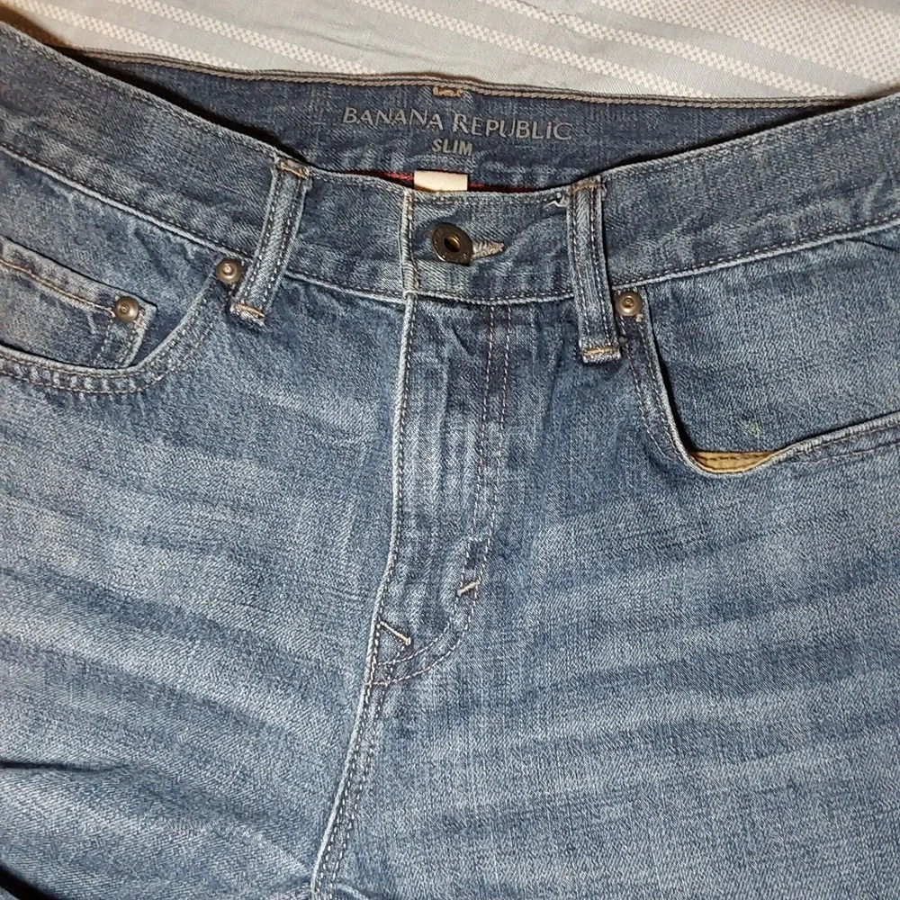 Banana Republic‎ Men's Jeans 31x32 (30x31) Blue Denim Slim Fit